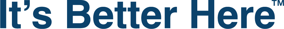 It's Better Here logo.